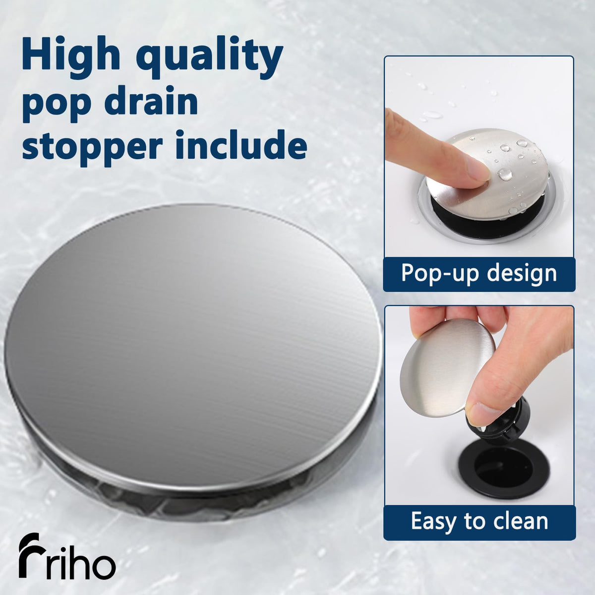 Friho installed in RV vanity setting demonstrating space-saving functionality