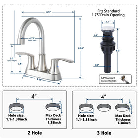 Friho pop-up drain and hoses included for straightforward installation convenience