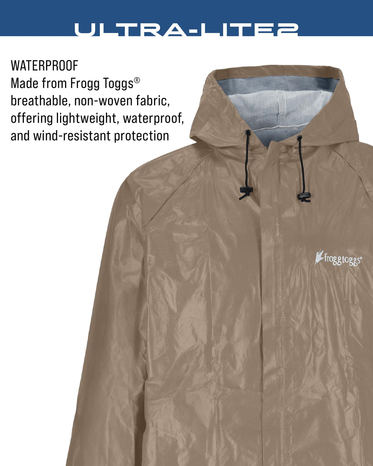 FROGG TOGGS elastic cuff close-up preventing sleeve water entry