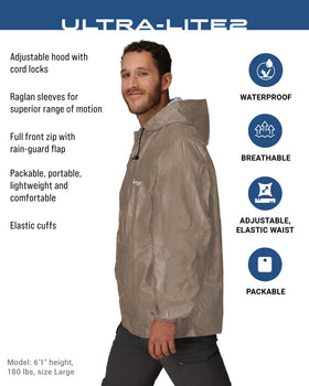 FROGG TOGGS adjustable hood detail providing secure head coverage