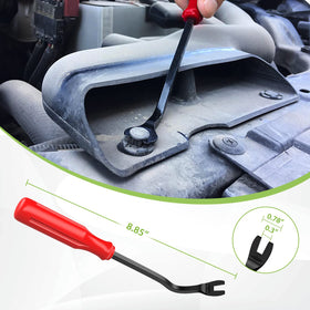 Frokom clips being used on a car bumper to prevent panel damage