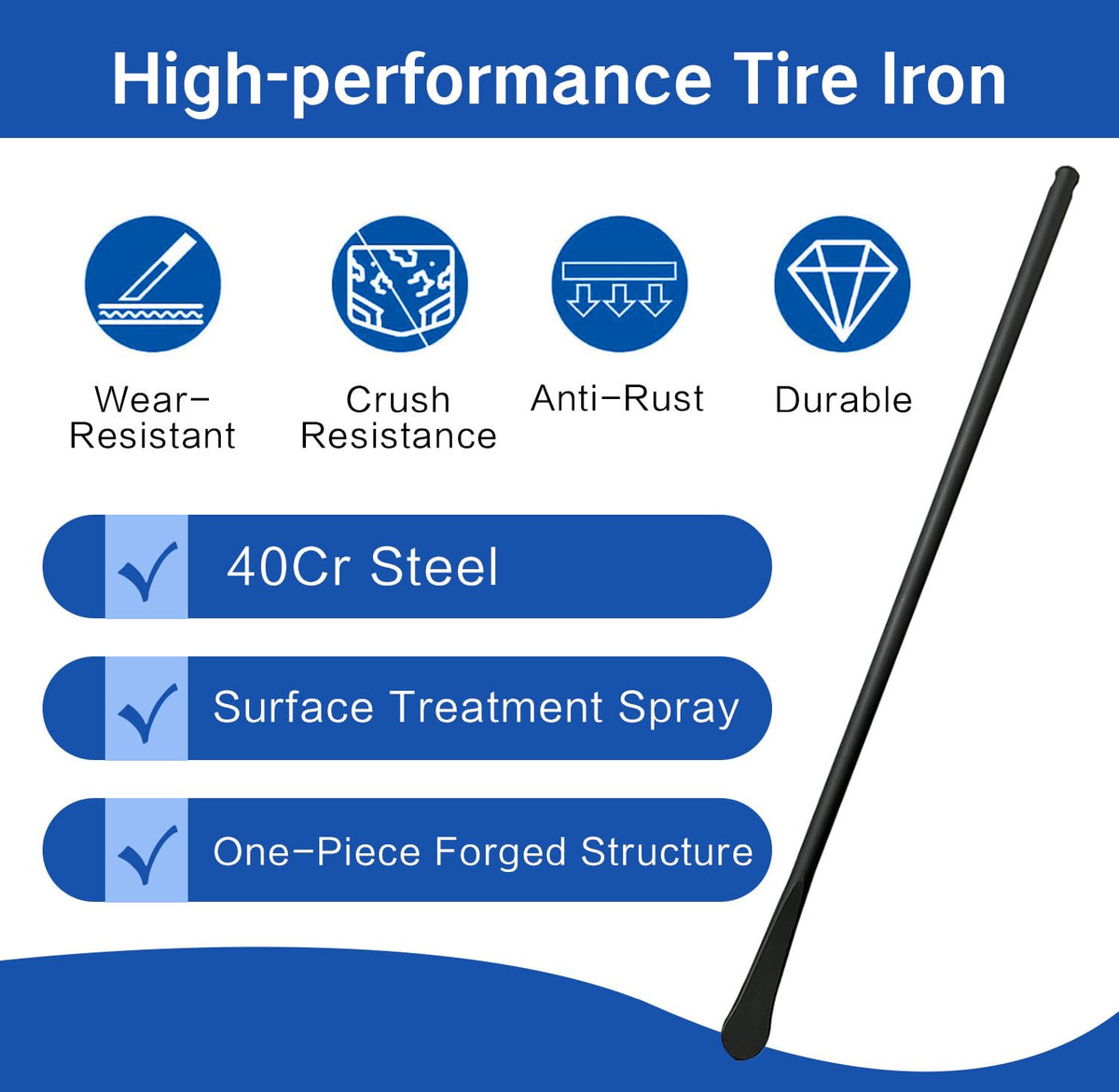 FROMIRL close-up of forged 40Cr steel texture highlighting durability and strength