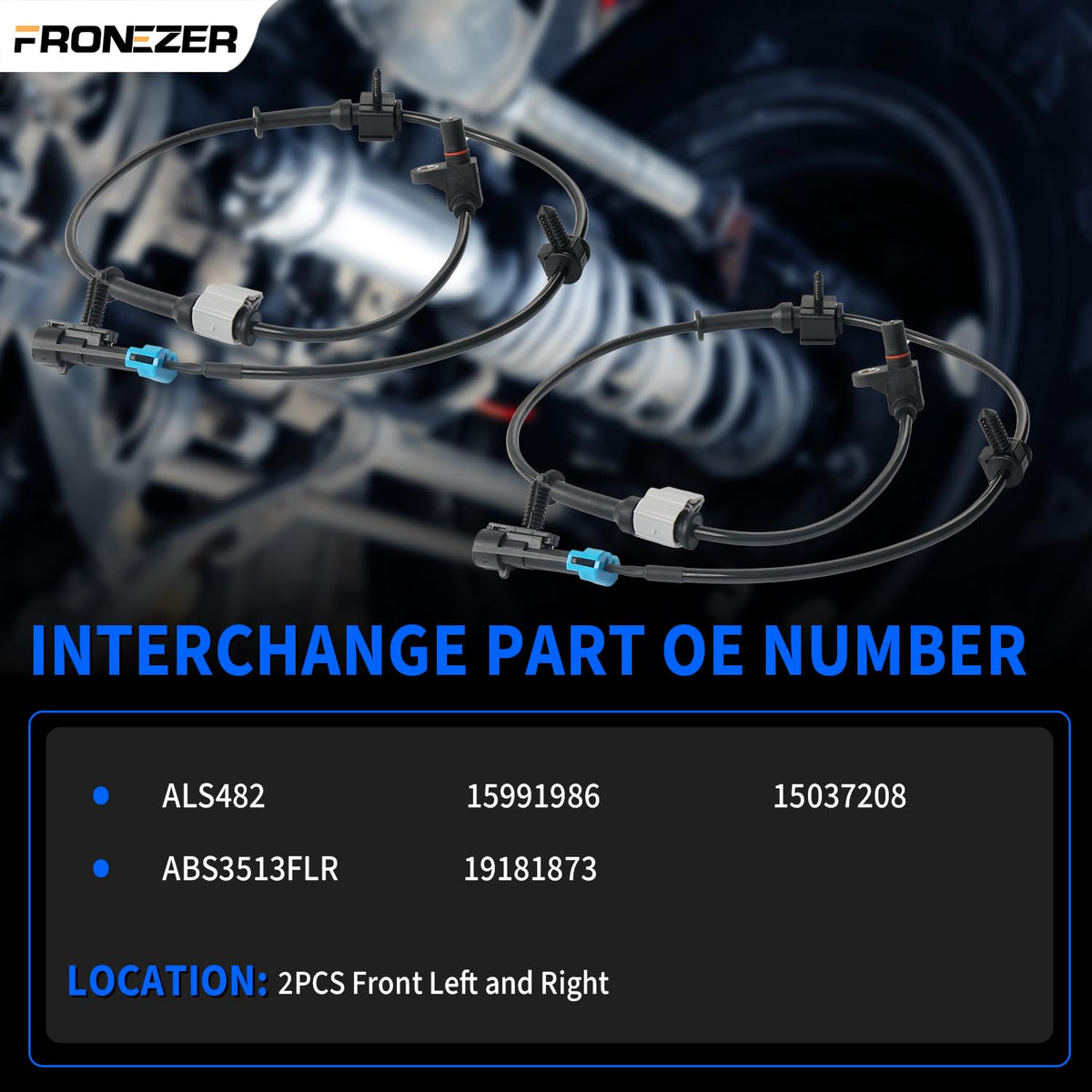 FRONEZER detailed view of OEM-style electrical connector for fast plug-and-play installation