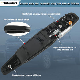 FRONEZER handle backside with mounting clips showing secure attachment benefit