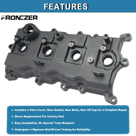 FRONEZER valve cover with gasket bolts and cap organized for easier installation