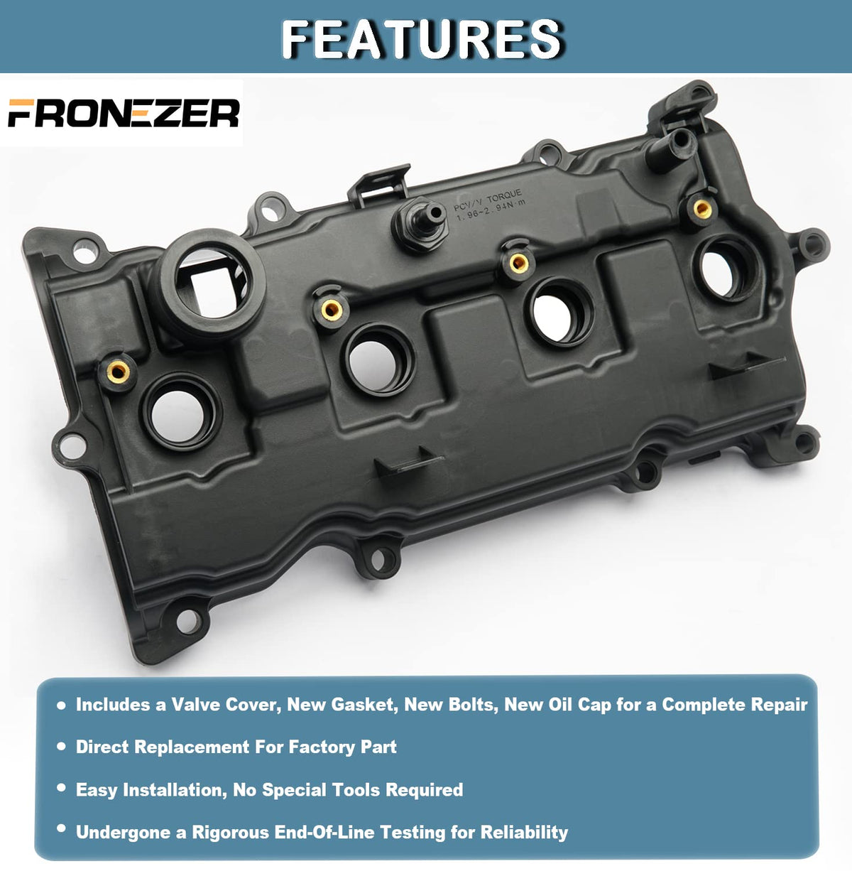FRONEZER gasket and spark plug tube seals ready to prevent oil leaks