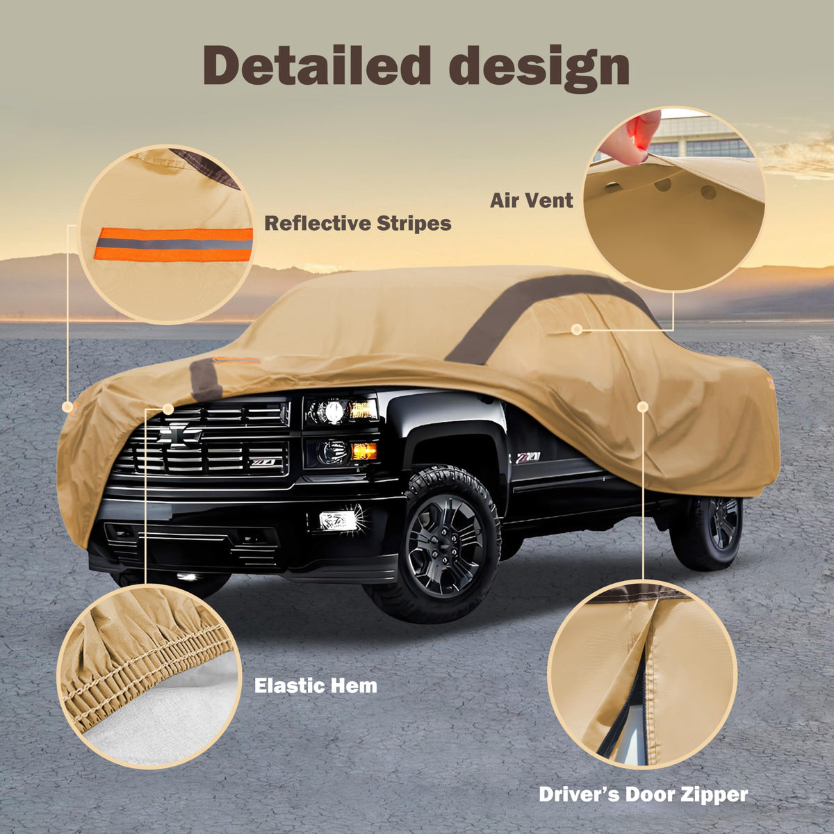 FSGRICH mirror pocket detail that ensures snug fit and less wind lift
