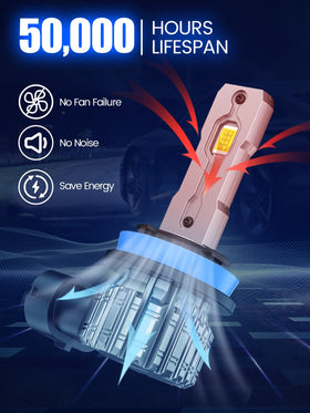 FTEVAR bulb installed in vehicle fog housing for brighter visibility