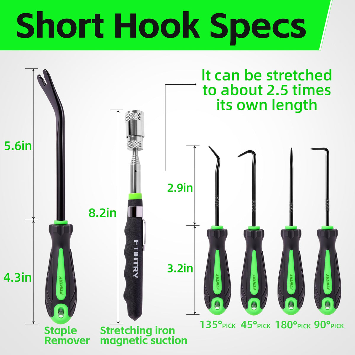 FTIHTRY telescoping tool fully extended to reach deep spaces and retrieve parts