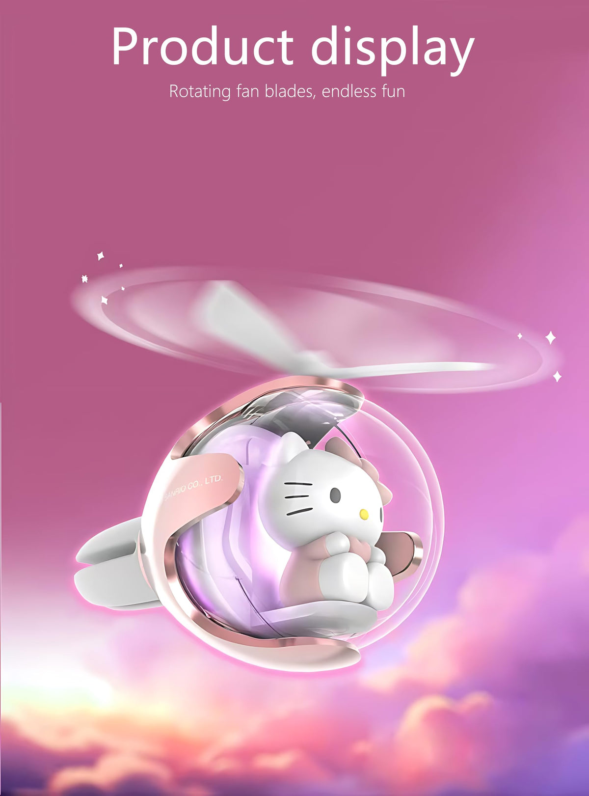 FUAN Kitty close-up propeller showing fan blade for even diffusion
