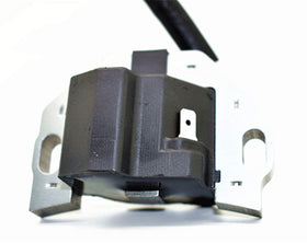 Fudoray ignition coil next to ruler illustrating compact dimensions for fitment