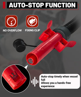 fuelio close-up of upgraded leak-proof connection preventing drips and mess