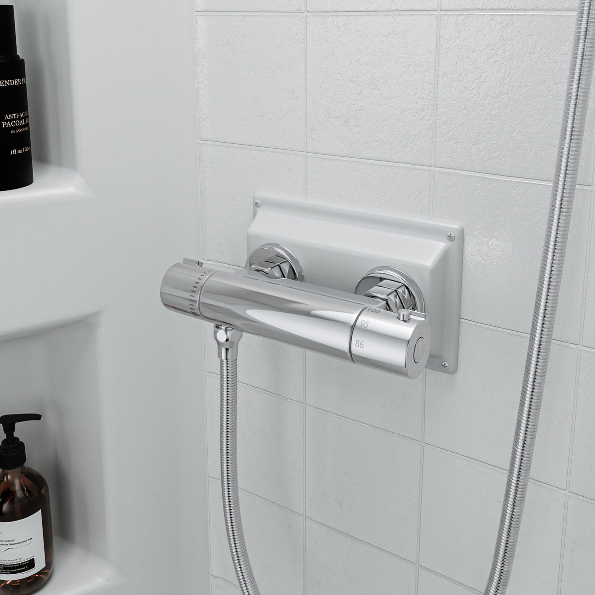 FUGO chrome finish reflection showing sleek look and easy-to-clean surface