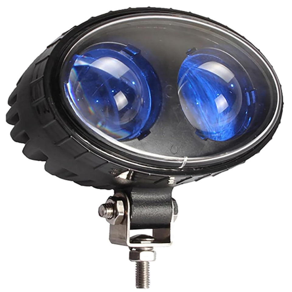 Fuguang front-mounted blue spot light showing clear floor warning