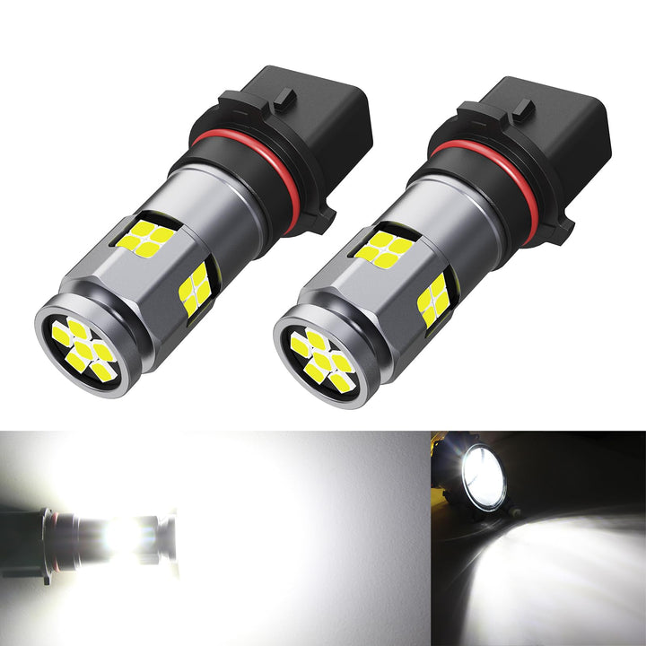 Fulanmi PSX26W front view showing lamp face and plug, improves visibility