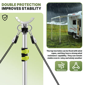 FULEIYA curved top tray profile supporting awning fabric and preventing slippage