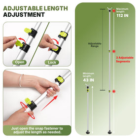 FULEIYA telescopic lock closeup highlighting secure buckle stability