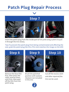 FullMayPro in-use image inserting plug into tire showing straightforward repair benefit