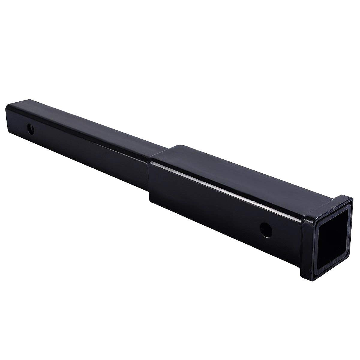 Fullwatt front view of 18-inch hitch extender highlighting robust design and fit