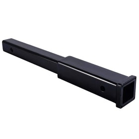 Fullwatt front view of 18-inch hitch extender highlighting robust design and fit