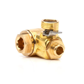 Fumoto F-107SX lever close-up highlighting ergonomic design and simple operation