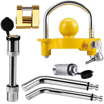 Funmit front packaging showing yellow lock kit and included keys for clear identification