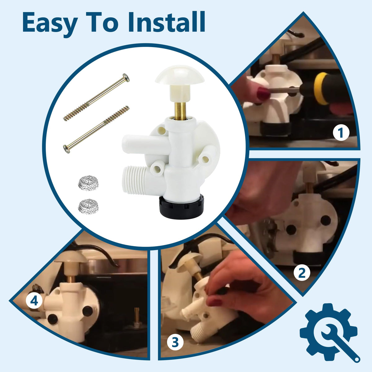 Funmit scale comparison with ruler showing compact size and easy-fit installation