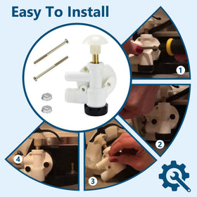 Funmit scale comparison with ruler showing compact size and easy-fit installation