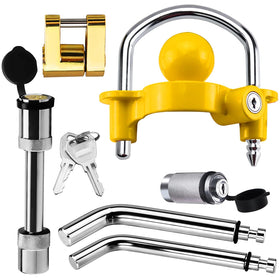 Funmit lock set beside ruler for scale indicating compact, heavy-duty sizing