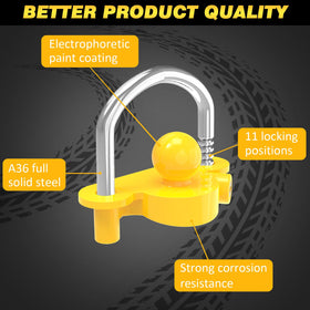 Funmit U-pin hardened steel detail highlighting anti-pry and drill resistance