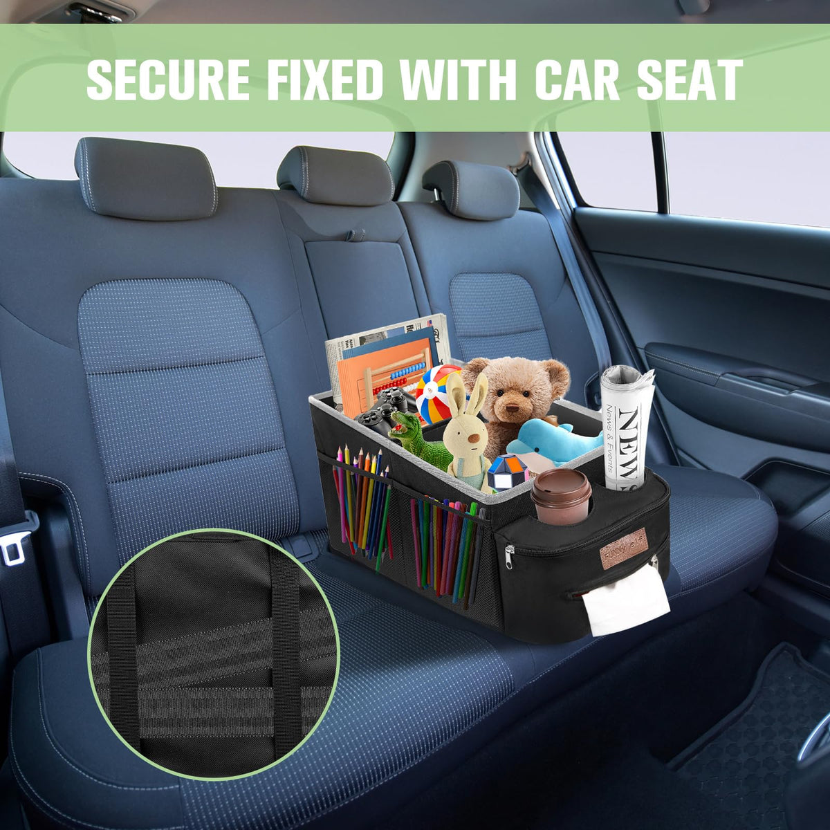 FUNNy elf side mesh pockets storing small items for quick access