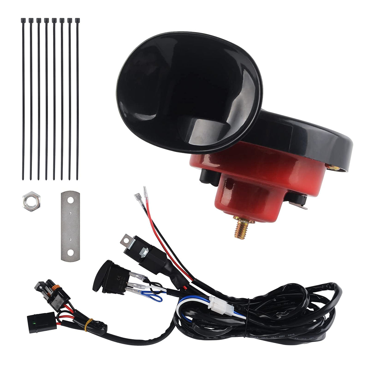 FUNY horn installed on UTV in trail setting showing reliable audible signaling