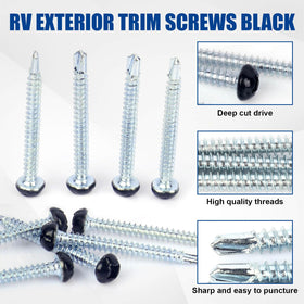 Fuoequl thread detail showing coarse threads for strong grip in RV materials