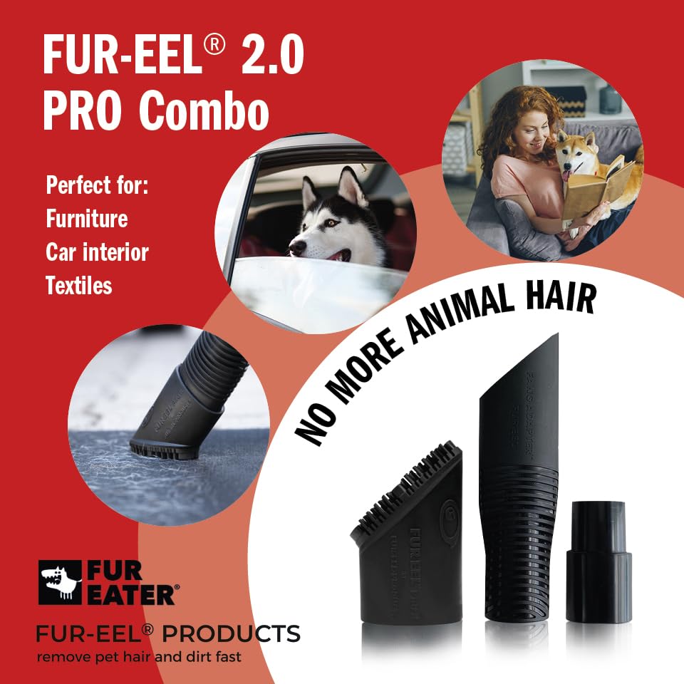 FUR-EEL PRO 2.0 removing cat hair from a fabric sofa quickly