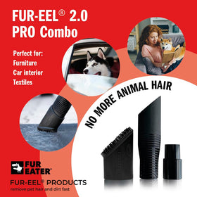 FUR-EEL PRO 2.0 removing cat hair from a fabric sofa quickly