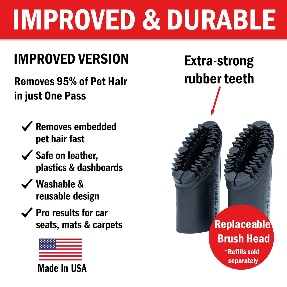 FUR-EEL PRO 2.0 next to a hand to show compact size