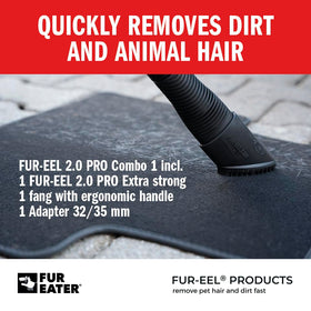 FUR-EEL PRO 2.0 washable head rinsed under tap for reuse