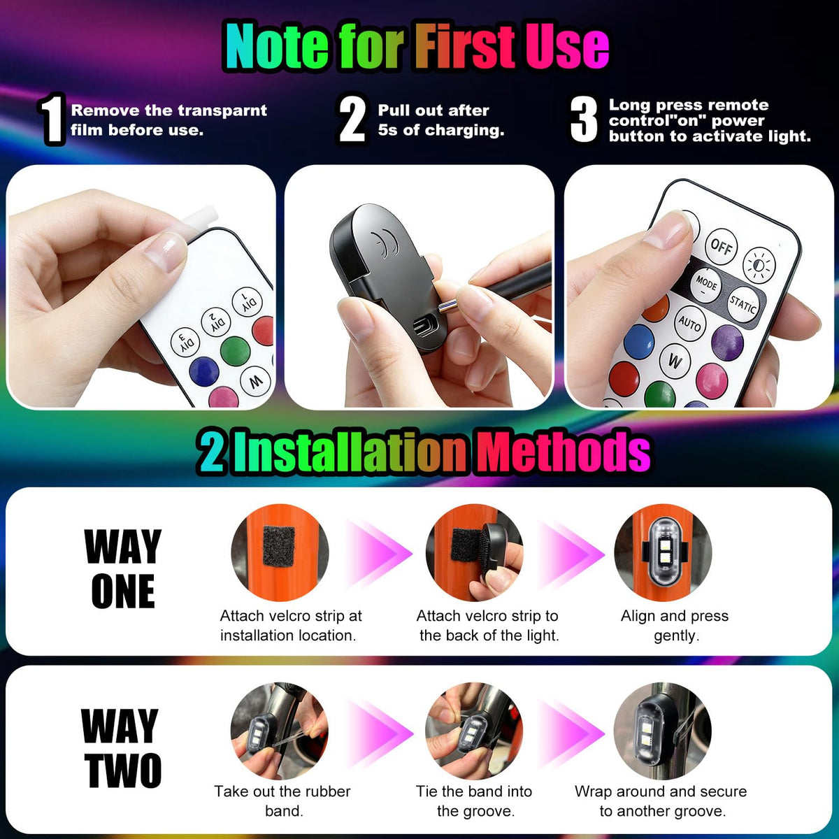 Furlerkam remote with memory and USB charging cable showing simple wireless control and recharging