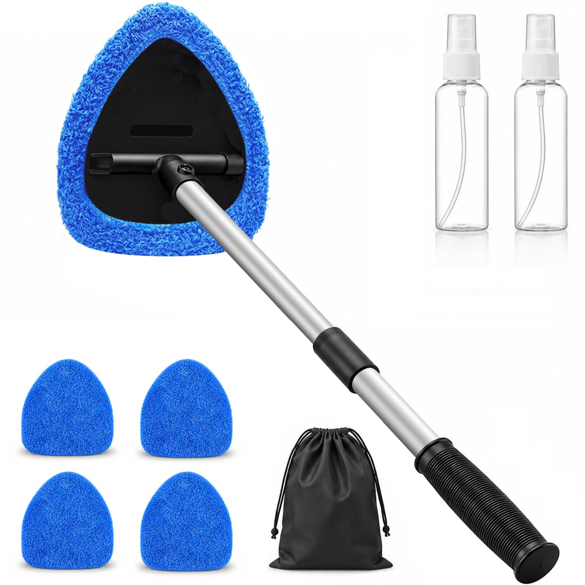 FurnisHIQ front view of wand and five pads showing a complete kit advantage