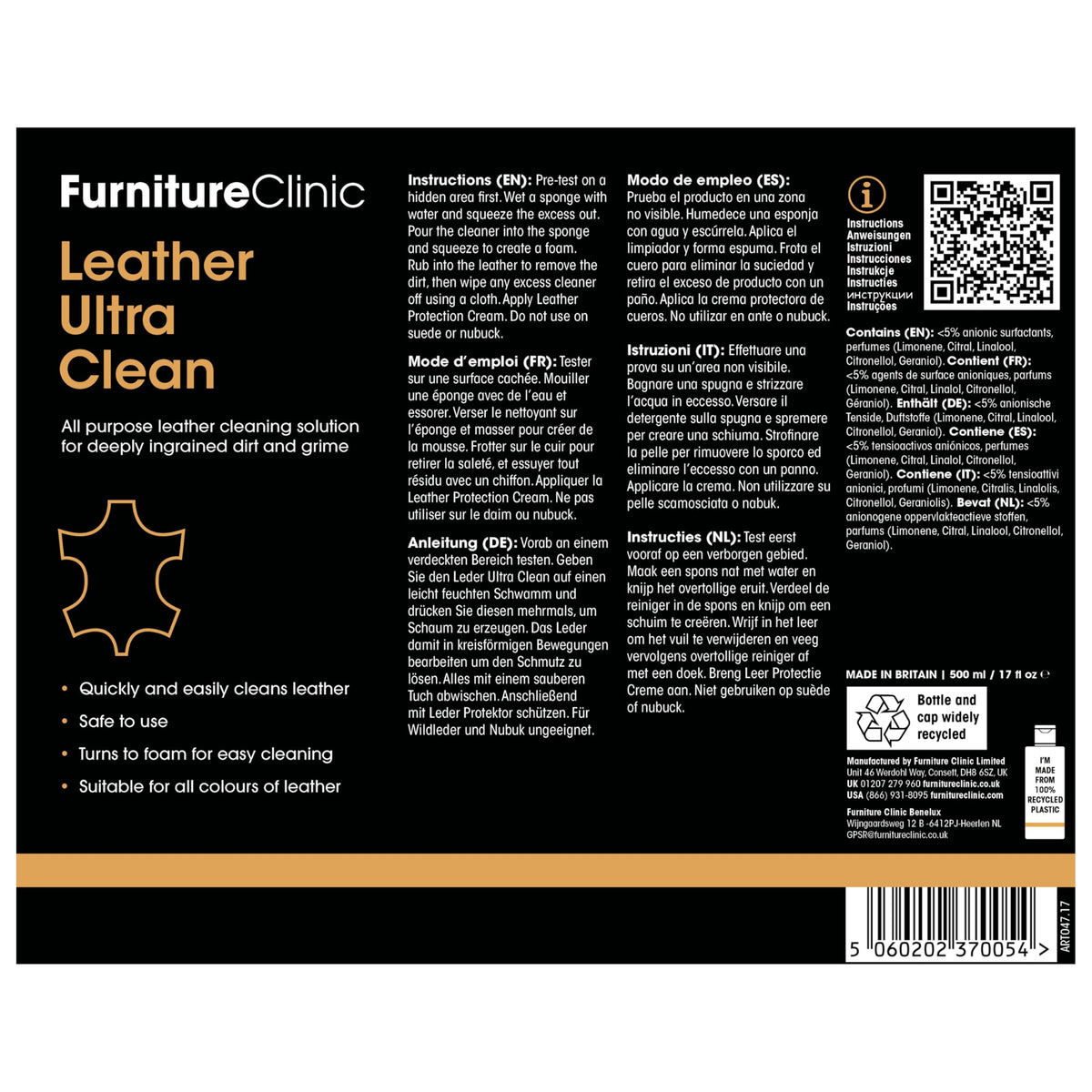 Furniture Clinic sponge applying balm to leather in-hand, showing precise recoloring benefit