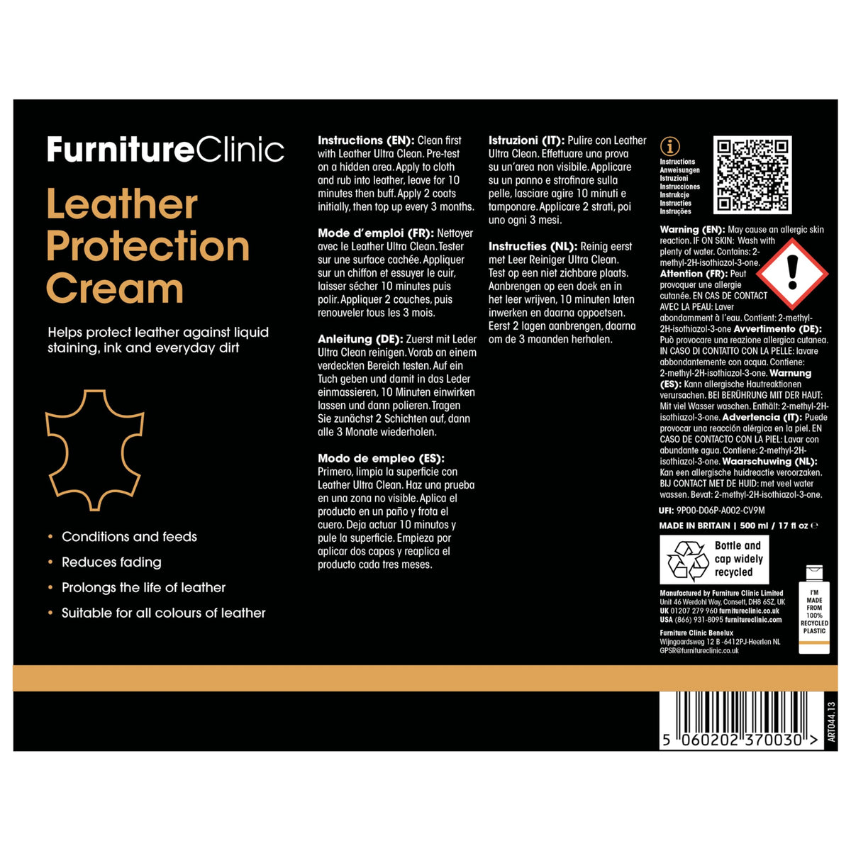 Furniture Clinic kit held in hand for size scale, showing kit portability and sufficient quantities benefit