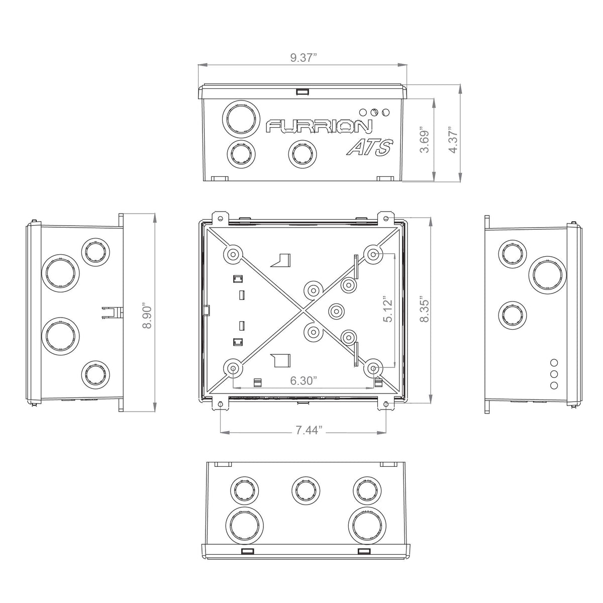 Furrion installed in an RV electrical compartment showing secure, space-saving fit