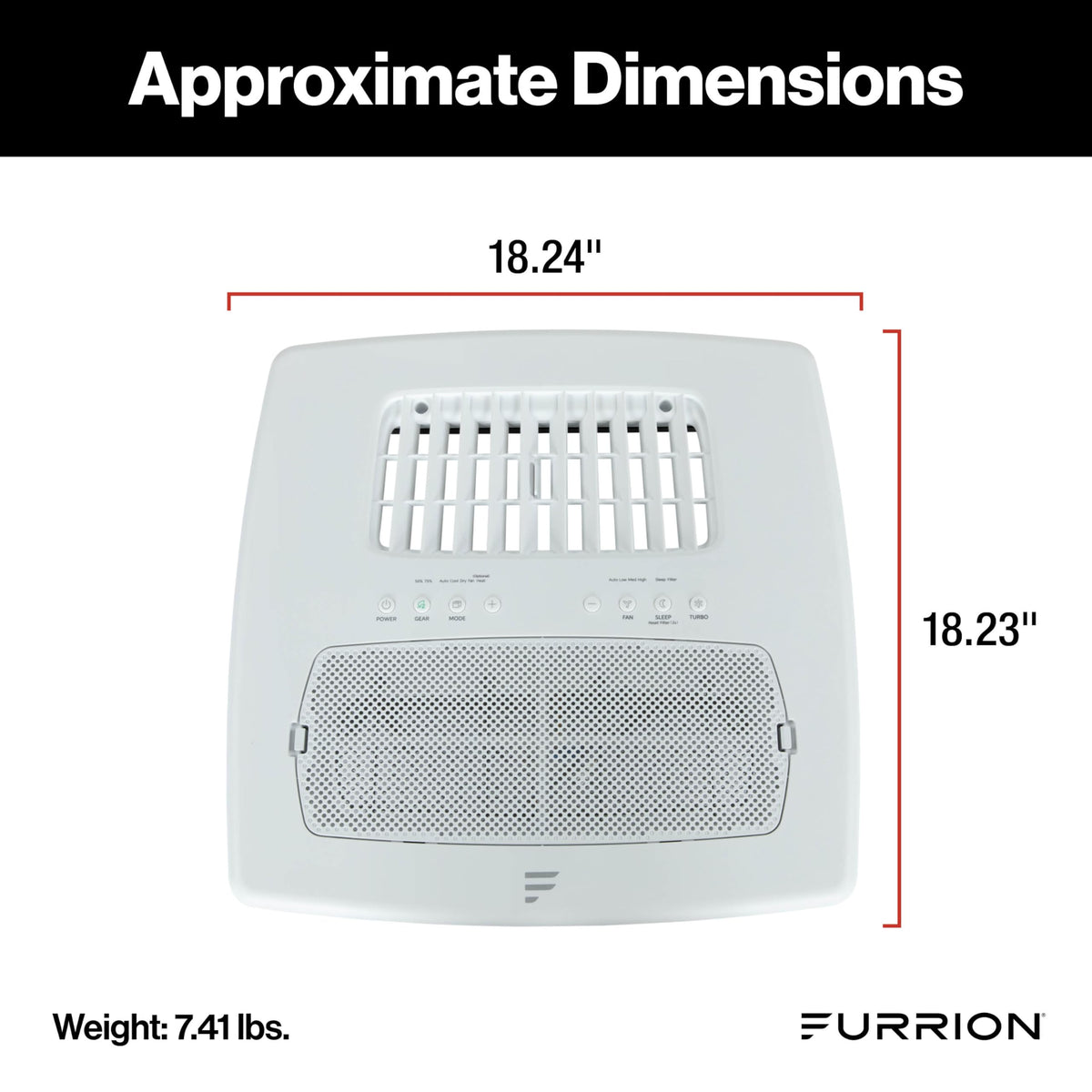 Furrion Chill Cube detachable filter close-up for easy cleaning and maintenance