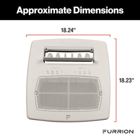 Close-up of Furrion Chill Cube oscillating louver demonstrating directional airflow for even cooling