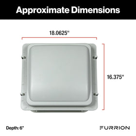 Furrion close-up of 10-blade rotor showing efficient airflow benefit