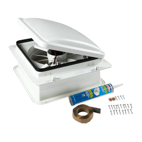 Furrion front view of vent with lid showing compact low-profile benefit