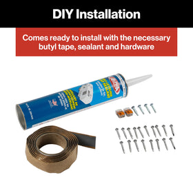 Furrion removable insect screen showing easy cleaning benefit