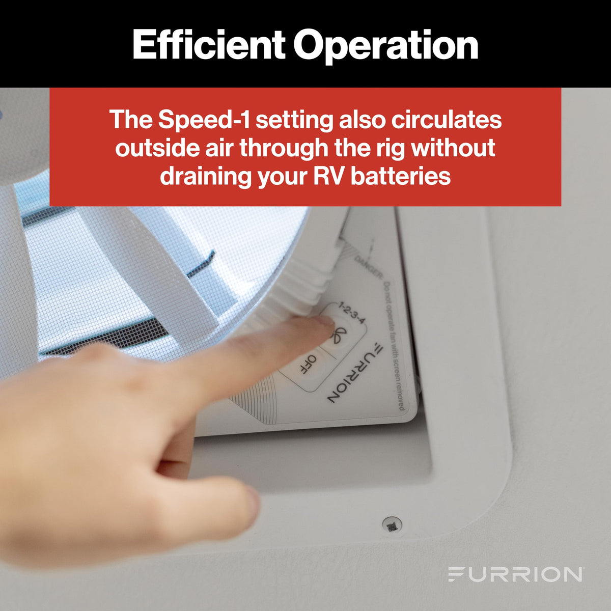 Furrion side profile with lid open showing smooth opening benefit