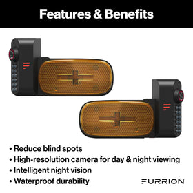 Furrion Vision S+ in-cab display showing night vision view for safer driving