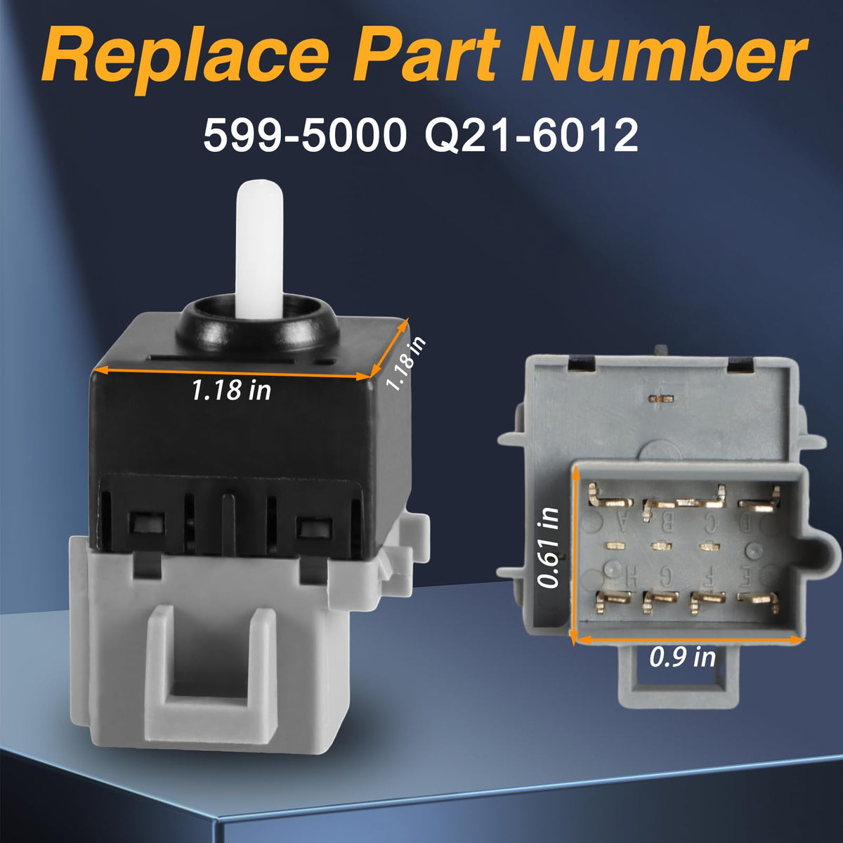 FUSCH blower switch installed in dash demonstrating straightforward repair benefit